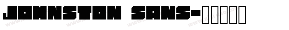 Johnston Sans字体转换